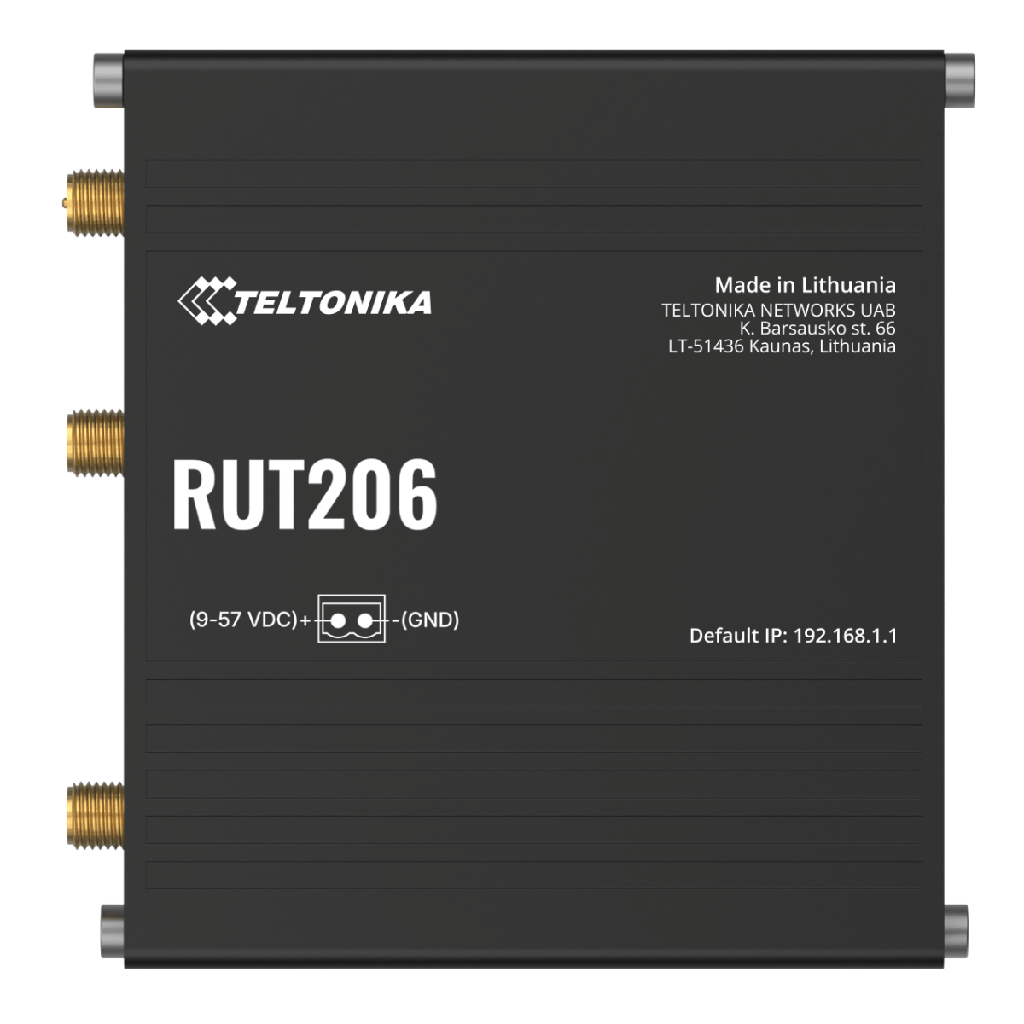 Rourter Industrial Teltonika RUT206 Cat 4, 3G, 2G, 4GLTE Interfaces Serie RS232 y RS485 para Comunicación