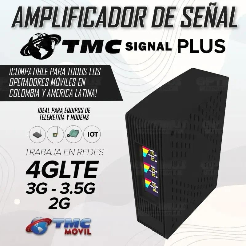 KIT AMPLIFICADOR DE SEÑAL TMC SIGNAL PLUS DE 65DB + ANTENA TASKER 17DB + ANTENA DOMO PLUS INTERNO