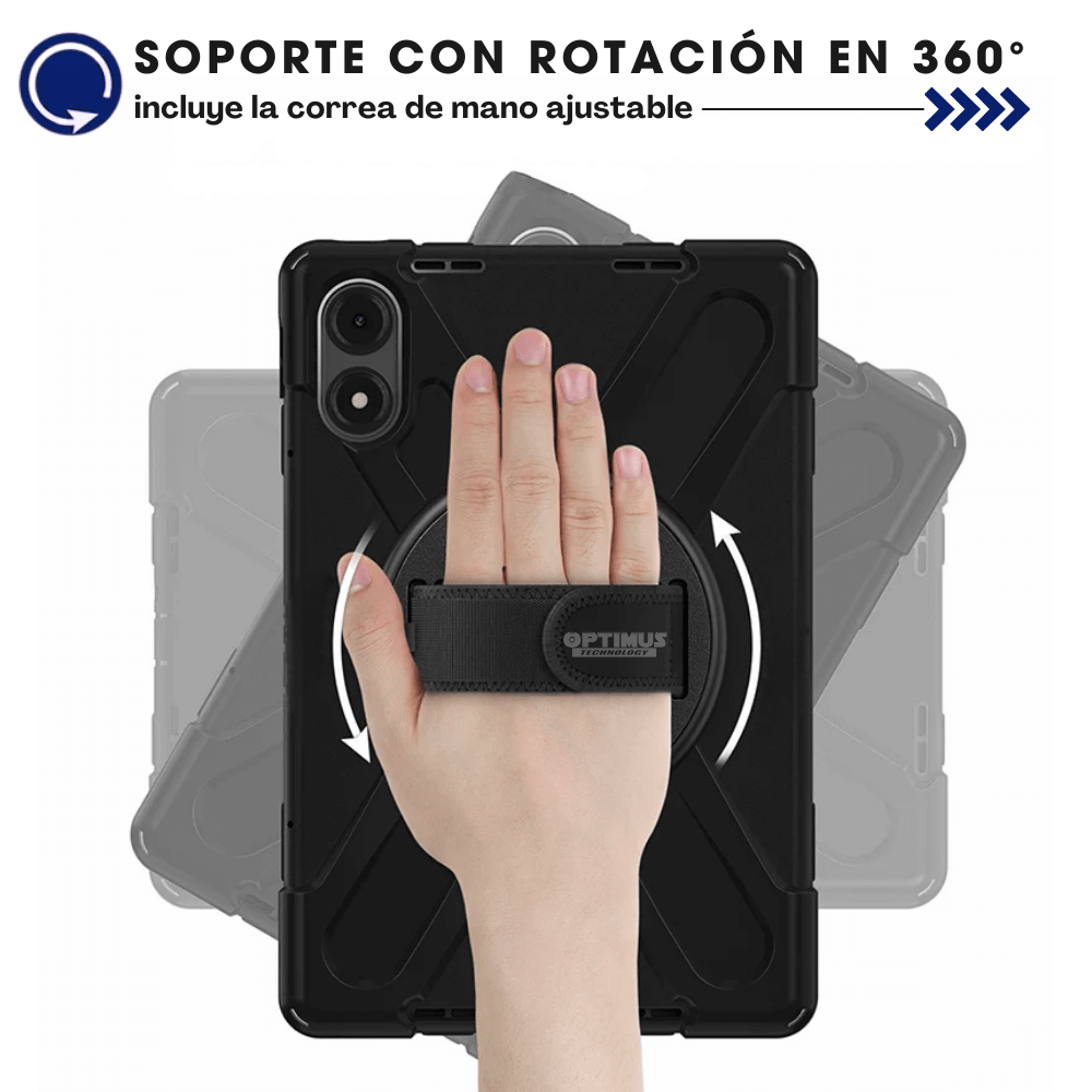 ESTUCHE ANTISCHOCK ESTILO # 4 CON CORREA XIAOMI REDMIPAD PRO 12.1" (NEGRO)