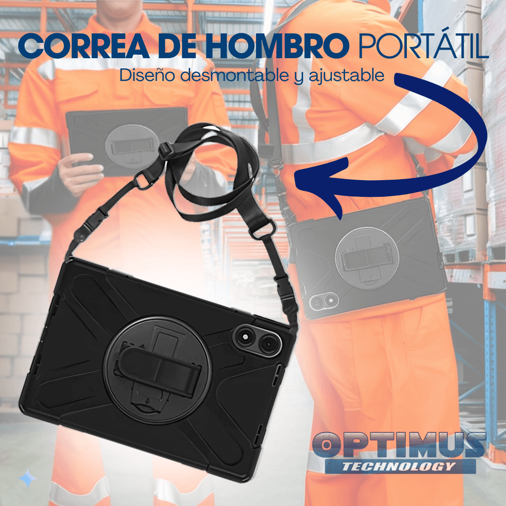 ESTUCHE ANTISCHOCK ESTILO # 4 CON CORREA XIAOMI REDMIPAD PRO 12.1" (NEGRO)