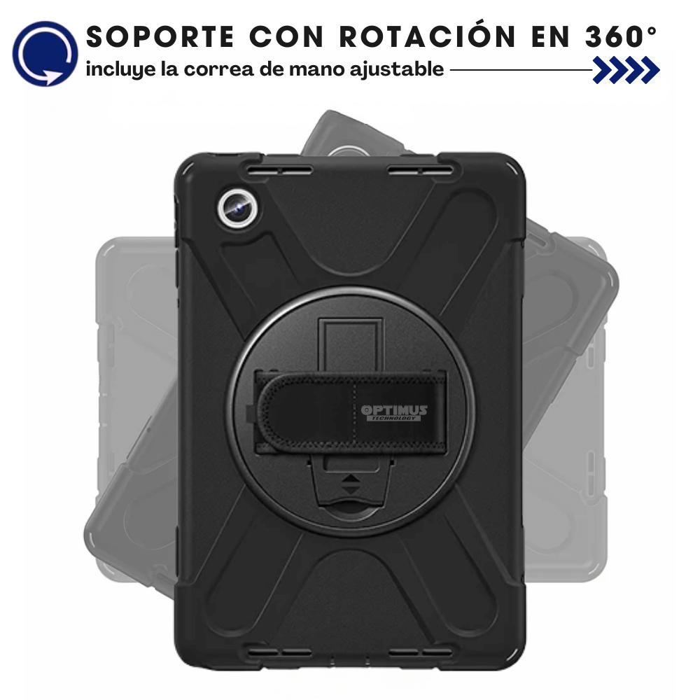 ESTUCHE ANTISCHOCK ESTILO # 4 CON CORREA LENOVO M11 11" TB-331FU / TB-330FC (NEGRO)
