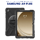 ESTUCHE ANTISCHOCK CORREA ESTILO #5 - SAMSUNG A9 PLUS 11"  PULG (NEGRO)