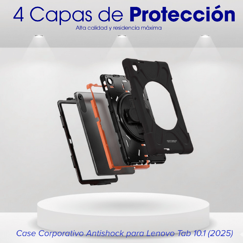ESTUCHE FORRO PROTECTOR CON CORREA Y SOPORTE DE 360° PARA LENOVO TAB  10.1" PULGADAS TB-311FU 2025