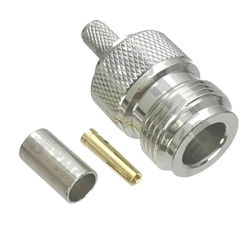 TMC MÓVIL CONECTOR N HEMBRA (N FEMALE) RG-58 PARA SOLDAR DE PONCHAR (CRIMP)