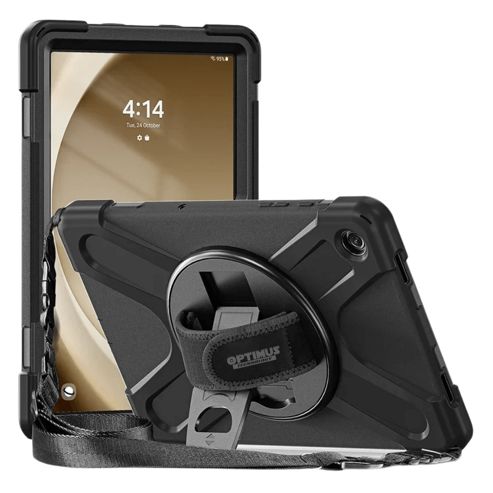 ESTUCHE ANTISCHOCK CORREA ESTILO #5 - SAMSUNG A9 PLUS 11"  PULG (NEGRO)
