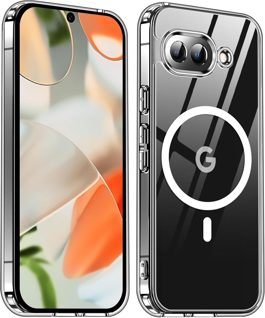 Estuche Case Protector Para Google Pixel 9A Transparente Antigolpes con MagSafe