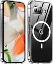 Estuche Case Protector Para Google Pixel 9A Transparente Antigolpes con MagSafe