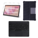 ESTUCHE DE GOMA NEGRO VIDRIO TEMPLADO Y TECLADO 2 EN 1 PARA LENOVO TAB PLUS