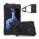 ESTUCHE PROTECTOR CON CORREA Y SOPORTE DE 360° PARA SAMSUNG GALAXY TAB ACTIVE 3 DE 8 PULGADAS