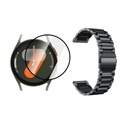 KIT CORREA DE ACERO INOXIDABLE + VIDRIO TEMPLADO NANOGLASS PARA SAMSUNG GALAXY WATCH7 40MM