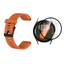 COMBO PULSO DE SILICONA CON VIDRIO TEMPLADO NANOGLASS PARA SAMSUNG GALAXY WATCH 7 44MM