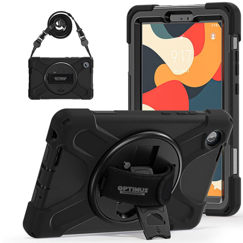 Estuche De Correa con Soporte 360° Para Lenovo Tab One de 8.7" Pulgadas TB-305FU / TB-305X