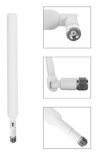 [521256] ANTENA 4G OMNIDIRECCIONAL SMA 5DBI BLANCO PARA MODEM ENRUTADOR HUAWEI B310 ENTRADA SMA DE MÚLTIPLES MARCAS ZTE CISCO ETC