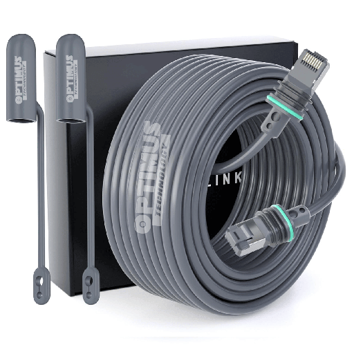 [SKT4-CL45M] Cable Para Starlink Gen 3 V4 150 Pies (45.7 Metros) – Extensión Impermeable para Satélite Starlink V3/V4 | OPTIMUS TECHNOLOGY