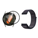 COMBO DE CORREA TIPO VELCRO CON VIDRIO NANOGLASS PARA SAMSUNG GALAXY WATCH 7 44MM