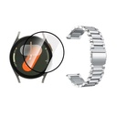 KIT CORREA DE ACERO INOXIDABLE + VIDRIO TEMPLADO NANOGLASS PARA SAMSUNG GALAXY WATCH7 40MM