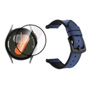 KIT CORREA DE CUERO + VIDRIO NANOGLASS PARA SAMSUNG GALAXY WATCH 7 40MM