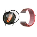 KIT PULSO MANILLA DE VELCRO NAILON + VIDRIO TEMPLADO NANOGLASS PARA SAMSUNG GALAXY WATCH 7 40MM