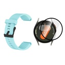 COMBO PULSO DE SILICONA CON VIDRIO TEMPLADO NANOGLASS PARA SAMSUNG GALAXY WATCH 7 44MM