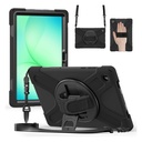 ESTUCHE ANTISHOCK DE CORREA CON SOPORTE 360° PARA SAMSUNG GALAXY TAB A11 PLUS 11  PULGADAS 2025
